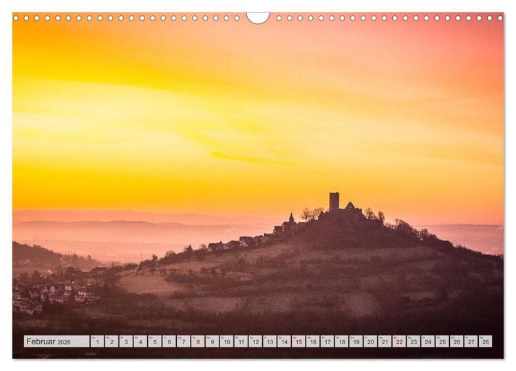 Produktbild: Mittelhessens Burgen und Schl&ouml;sser (Wandkalender 2026 DIN A3 quer), CALVENDO Monatskalender