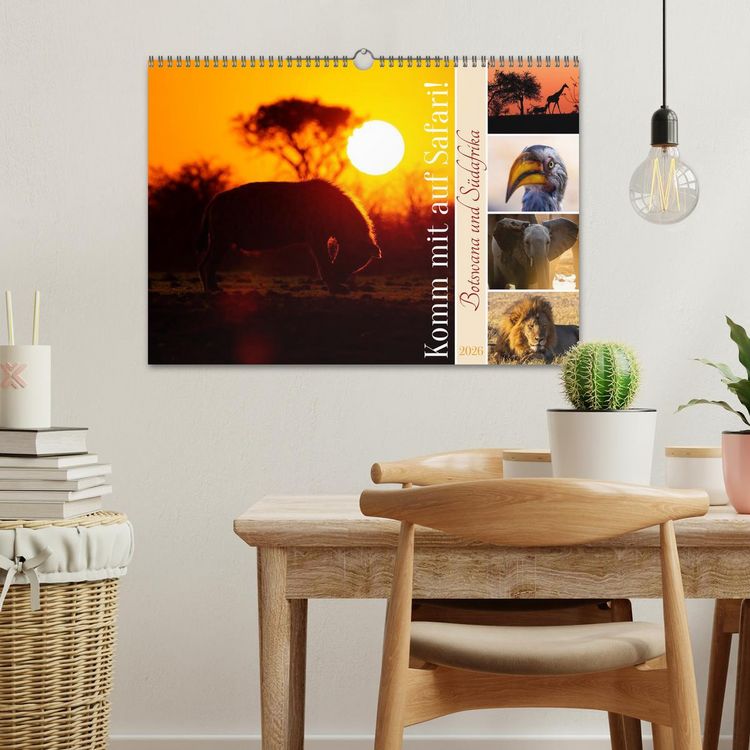 Produktbild: Komm mit auf Safari! Botswana und S&uuml;dafrika (Wandkalender 2026 DIN A3 quer), CALVENDO Monatskalender