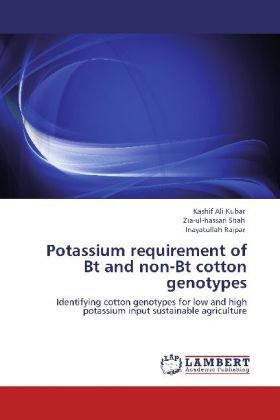 Produktbild: Kubar, K: Potassium requirement of Bt and non-Bt cotton geno