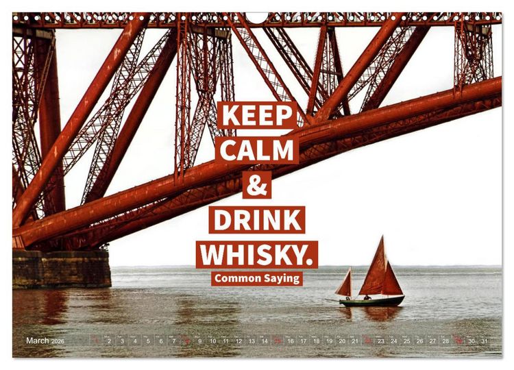 Produktbild: Wonderful Whisky Wisdom (Wall Calendar 2026 DIN A3 landscape), CALVENDO 12 Month Wall Calendar