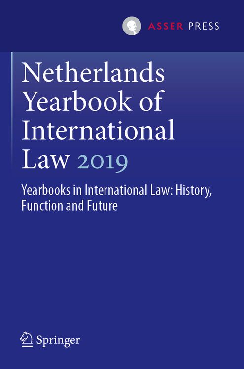 Produktbild: Netherlands Yearbook of International Law 2019