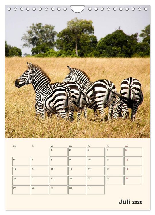 Produktbild: Kenia &ndash; Terminplaner (Wandkalender 2026 DIN A4 hoch), CALVENDO Monatskalender