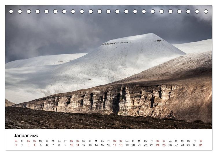 Produktbild: Spitzbergenkalender (Tischkalender 2026 DIN A5 quer), CALVENDO Monatskalender