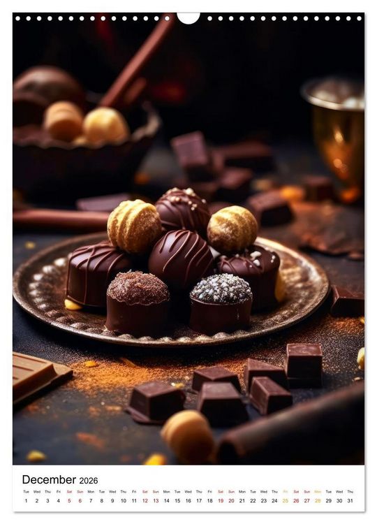 Produktbild: Choco Delight (Wall Calendar 2026 DIN A3 portrait), CALVENDO 12 Month Wall Calendar