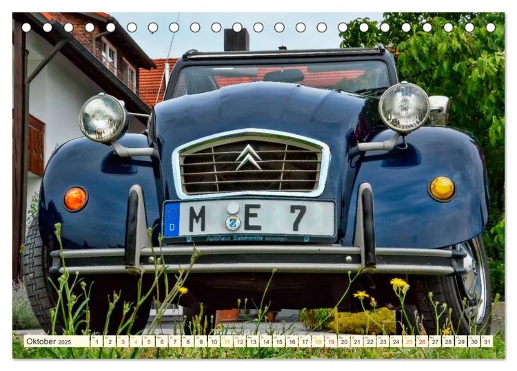 Produktbild: Citro&euml;n 2CV - die Ente (Tischkalender 2025 DIN A5 quer), CALVENDO Monatskalender