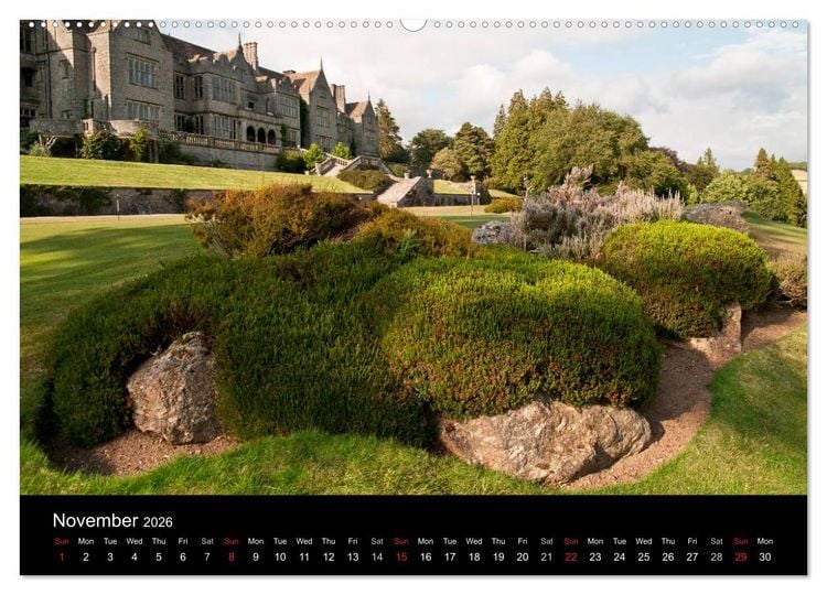 Produktbild: The Lovely Gardens of South England (High Quality Premium Wall Calendar 2026 DIN A2 landscape),CALVENDO 12 Month Wall Calendar