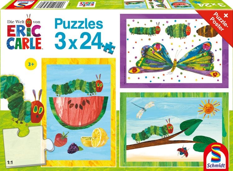 Produktbild: Raupe-Kokon-Schmetterling, 3x24 Teile