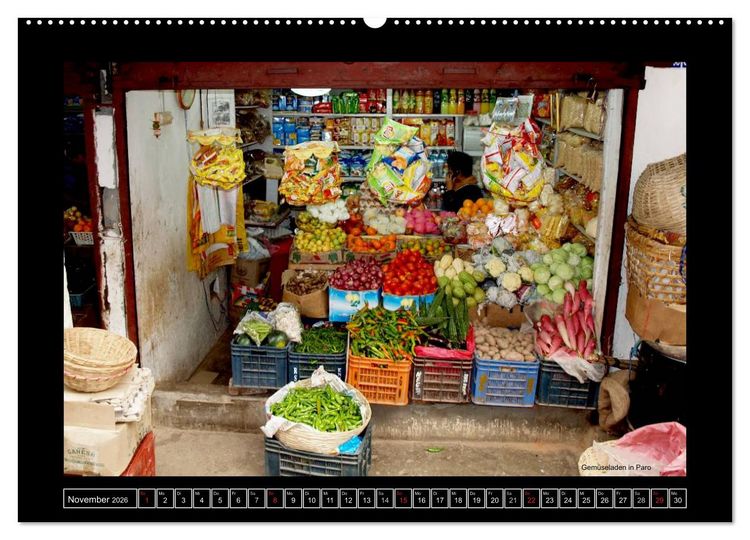 Produktbild: Bhutan Druk Yul 2026 (hochwertiger Premium Wandkalender 2026 DIN A2 quer), Kunstdruck in Hochglanz