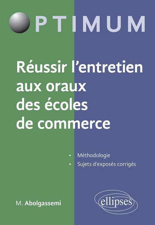 Produktbild: R&eacute;ussir l'entretien aux oraux des &eacute;coles de commerce
