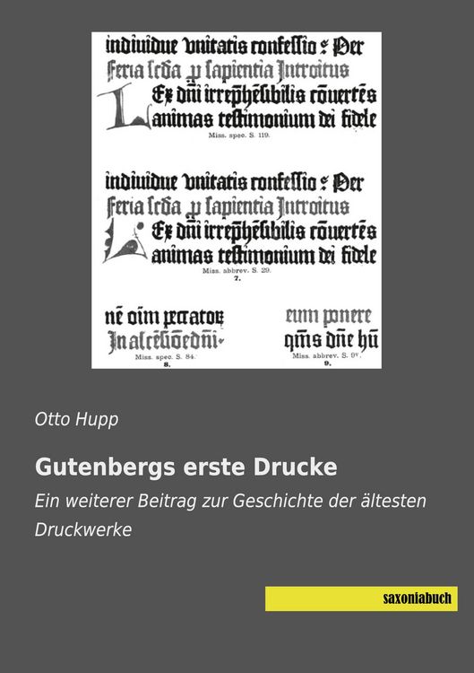 Produktbild: Gutenbergs erste Drucke