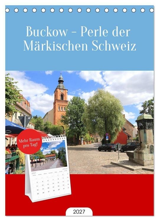 Produktbild: Tischplaner 2027 - Buckow - Perle der M&auml;rkischen Schweiz (A5 Tischkalender zum Aufstellen) CALVENDO