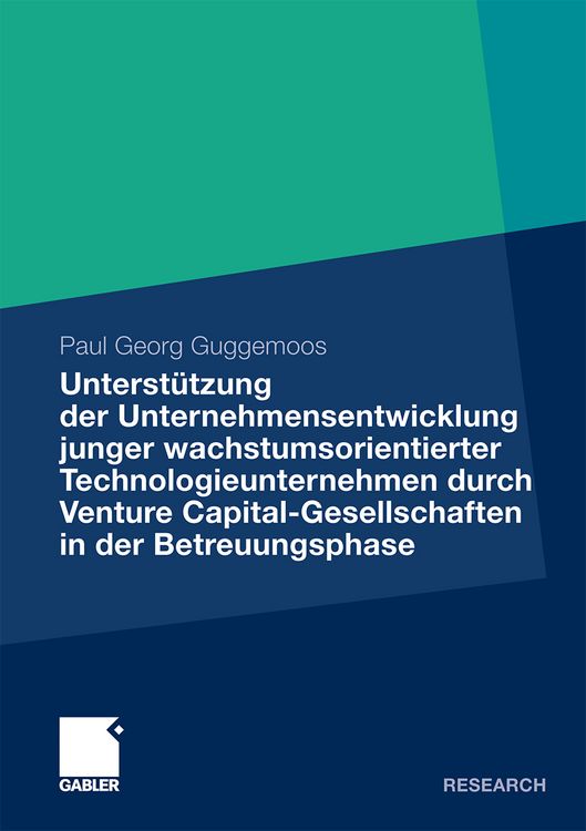 Produktbild: Unterst&uuml;tzung der Unternehmensentwicklung junger wachstumsorientierter Technolog