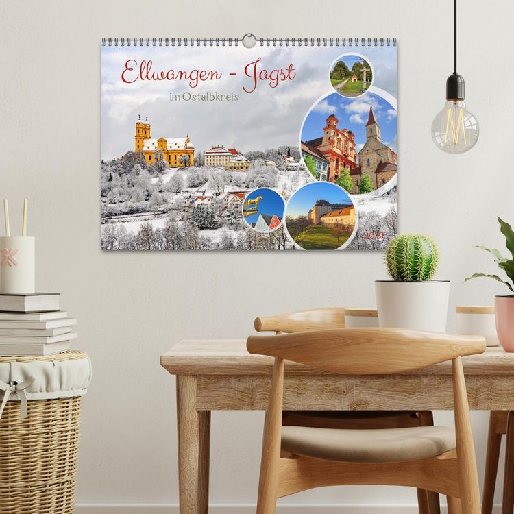 Produktbild: Ellwangen - Jagst im Ostalbkreis (Wandkalender 2027 DIN A3 quer), CALVENDO Monatskalender