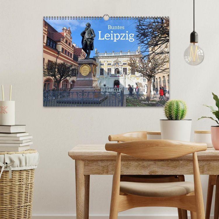 Produktbild: Buntes Leipzig (Wandkalender 2026 DIN A3 quer), CALVENDO Monatskalender