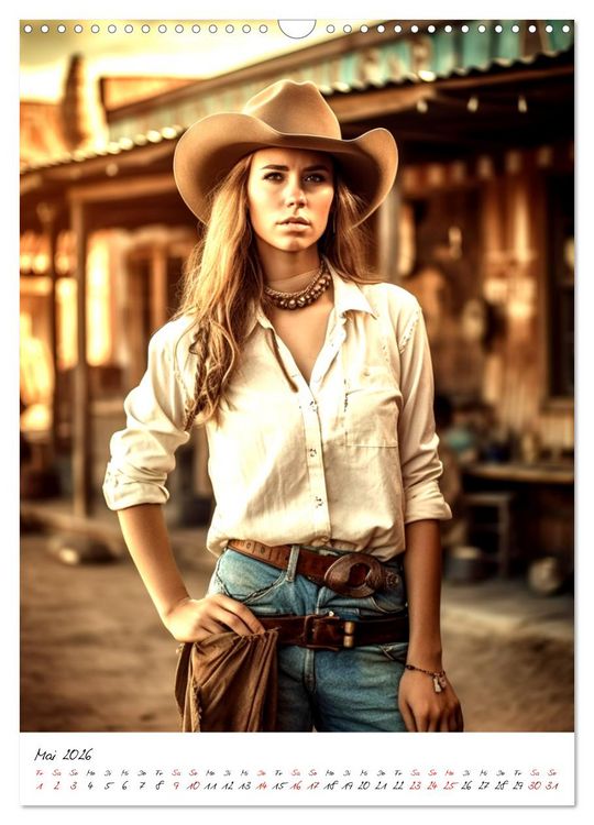 Produktbild: Starke Cowgirls (Wandkalender 2026 DIN A3 hoch), CALVENDO Monatskalender