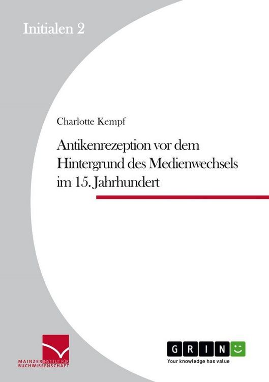 Produktbild: Antikenrezeption vor dem Hintergrund des Medienwechsels im 15. Jahrhundert