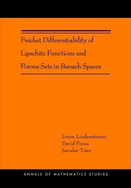 Produktbild: Frechet Differentiability of Lipschitz Functions and Porous Sets in Banach Spaces (AM-179)