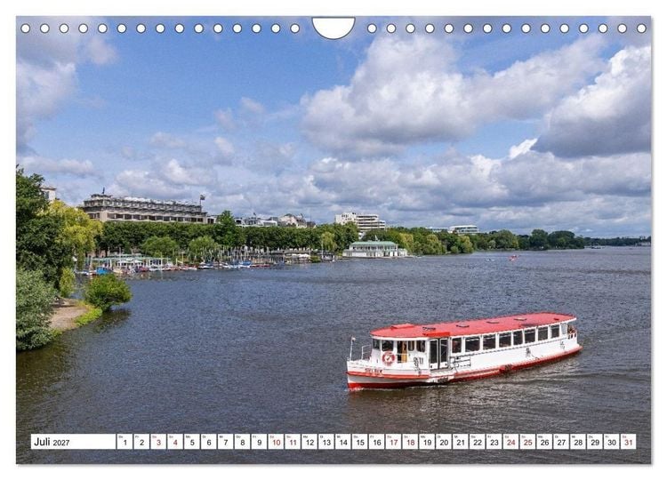 Produktbild: Hamburg - Stadt rund ums Wasser (Wandkalender 2027 DIN A4 quer), CALVENDO Monatskalender