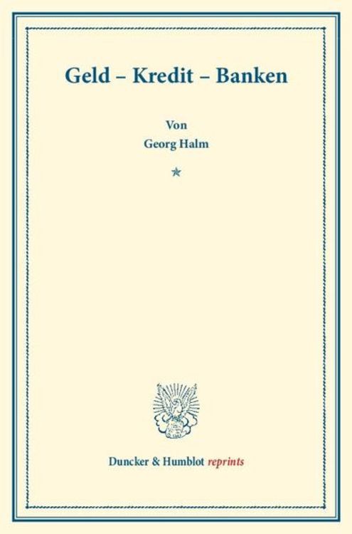 Produktbild: Geld &ndash; Kredit &ndash; Banken.