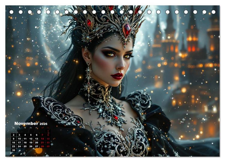 Produktbild: Goth Fantasie (Tischkalender 2026 DIN A5 quer), CALVENDO Monatskalender