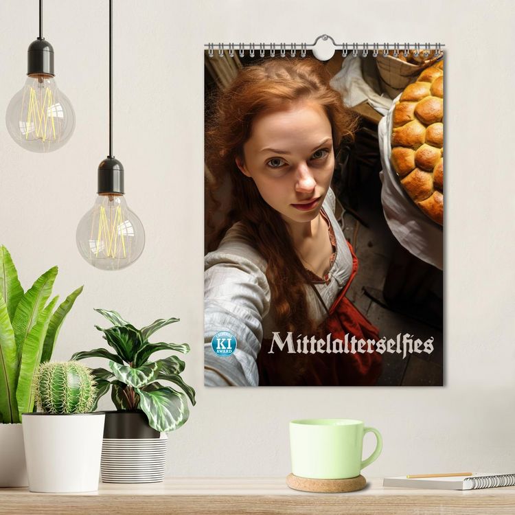 Produktbild: Mittelalterselfies (Wandkalender 2026 DIN A4 hoch), CALVENDO Monatskalender