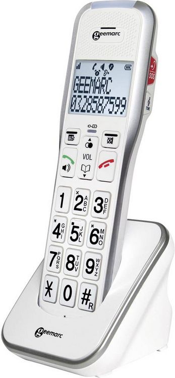 Produktbild: Geemarc AMPLIDECT 595 COMBI Schnurgebundenes Seniorentelefon Anrufbeantworter, Freisprechen, Optische Anrufsignalisierung, f&uuml;