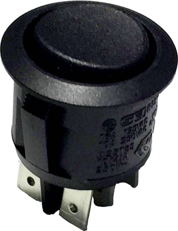 Produktbild: TRU COMPONENTS 701352 Wippschalter R13-244D B/B 250 V/AC 8 A 2 x Ein/Aus/Ein rastend/0/rastend 1 St.