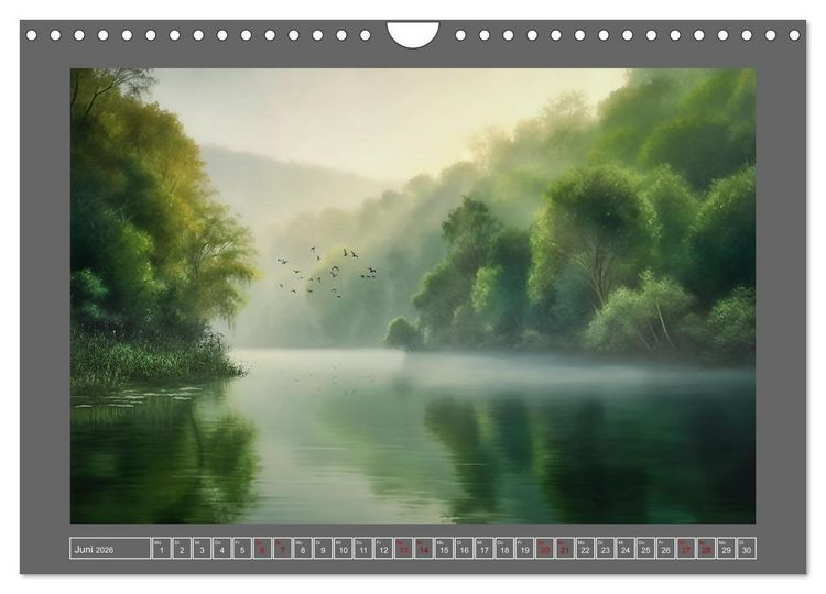 Produktbild: Tr&auml;umereien in Gr&uuml;n (Wandkalender 2026 DIN A4 quer), CALVENDO Monatskalender
