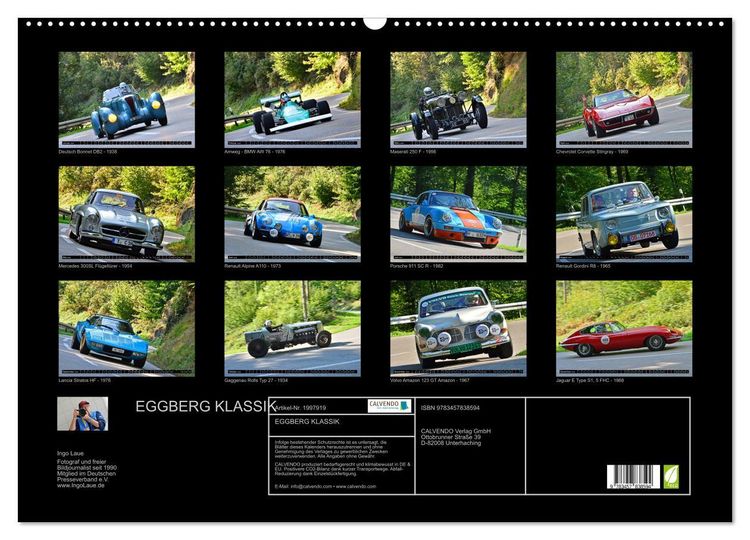 Produktbild: EGGBERG KLASSIK (Wandkalender 2026 DIN A2 quer), CALVENDO Monatskalender