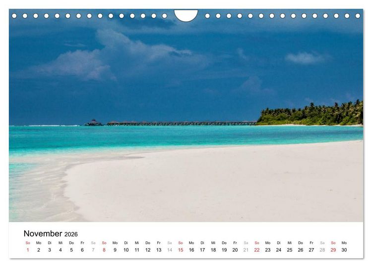 Produktbild: Malediven &ndash; Das Paradies im Indischen Ozean III (Wandkalender 2026 DIN A4 quer), CALVENDO Monatskalender