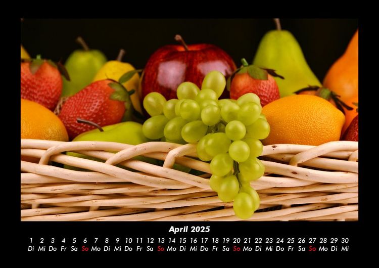 Produktbild: Obstkalender 2025 Fotokalender DIN A3