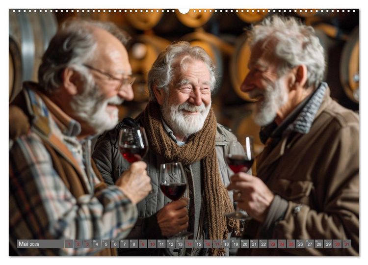 Produktbild: Wein begeistert (Wandkalender 2026 DIN A2 quer), CALVENDO Monatskalender