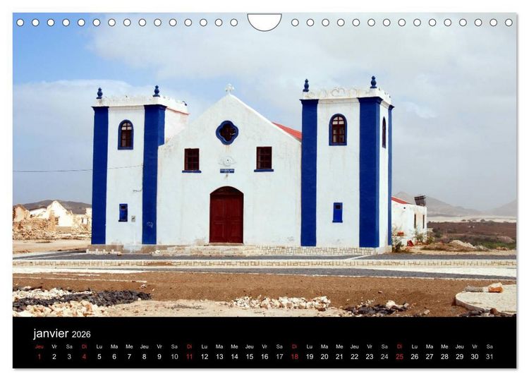 Produktbild: Voyage au Cap-Vert, Boa Vista (Calendrier mural 2026 DIN A4 vertical), CALVENDO calendrier mensuel