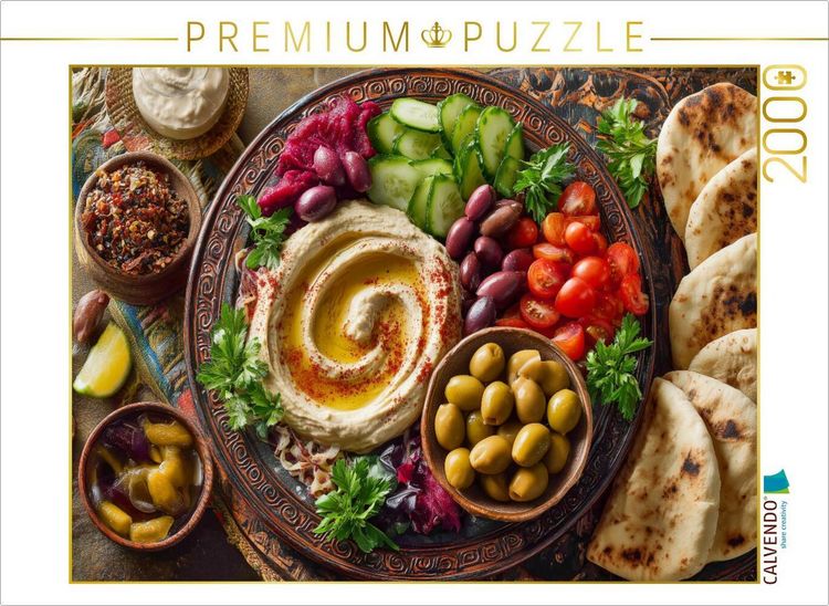 Produktbild: CALVENDO Puzzle Mediterrane Mezze, Vielfalt der Aromen | 2000 Teile Lege-Gr&ouml;&szlig;e 90x67cm Foto-Puzzle f&uuml;r gl&uuml;ckliche Stunden