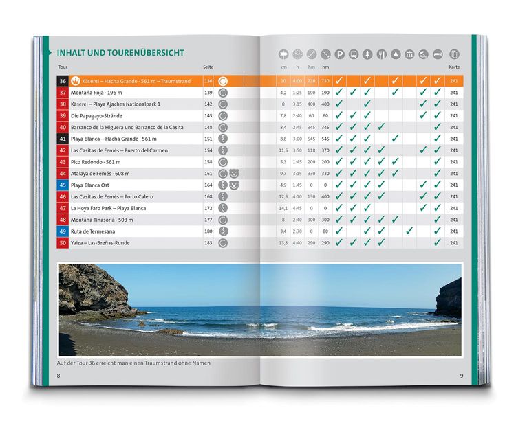 Produktbild: KOMPASS Wanderführer Lanzarote, 50 Touren mit Extra-Tourenkarte
