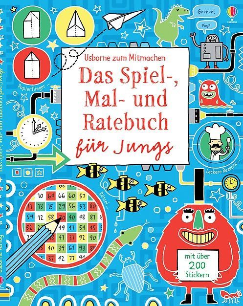 Produktbild: Das Spiel-, Mal- und Ratebuch f&uuml;r Jungs (X)