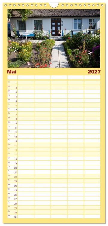 Produktbild: Familienplaner 2027 - R&uuml;gen und Hiddensee - Momente einer Reise mit 5 Spalten (Wandkalender, 21 x 45 cm) CALVENDO