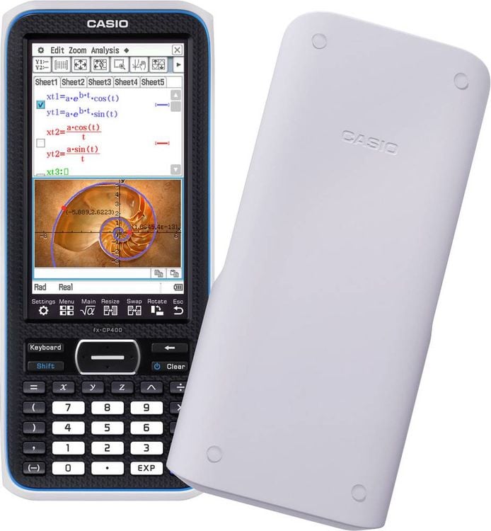 Produktbild: Casio FX-CP400 Grafikrechner Schwarz Display (Stellen): 25 batteriebetrieben (B x H x T) 89 x 21.1 x 206 mm