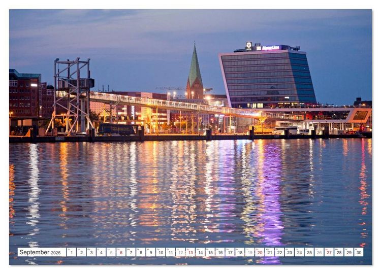 Produktbild: Schleswig Holstein - Landeshauptstadt Kiel (hochwertiger Premium Wandkalender 2026 DIN A2 quer), Kunstdruck in Hochglanz