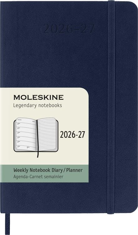Produktbild: Moleskine 18 Monate Wochen 26/27 A6 Kt Saphir