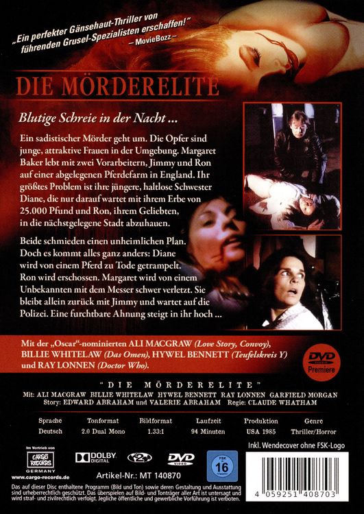 Produktbild: Die M&ouml;rderelite - Blutige Schreie in der Nacht