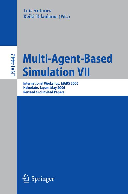 Produktbild: Multi-Agent-Based Simulation VII