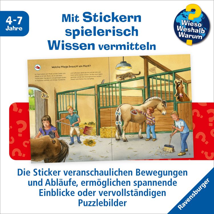 Produktbild: Wieso? Weshalb? Warum? Stickerheft - Pferde