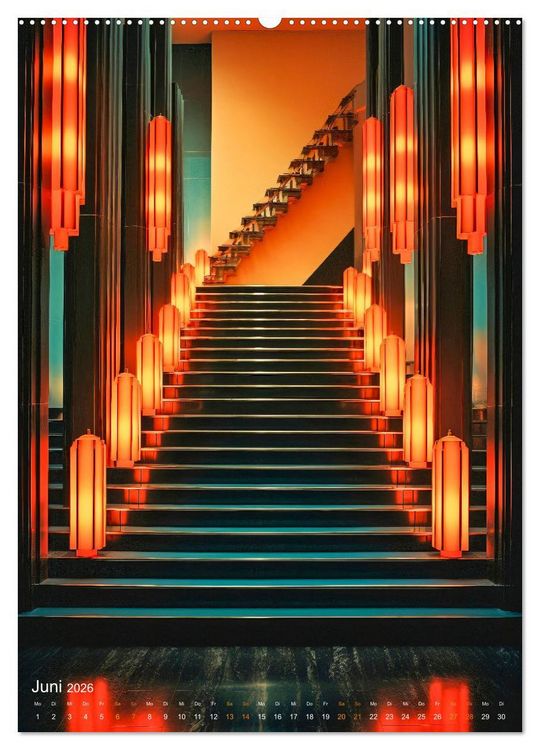 Produktbild: Treppen Architektur (Wandkalender 2026 DIN A2 hoch), CALVENDO Monatskalender