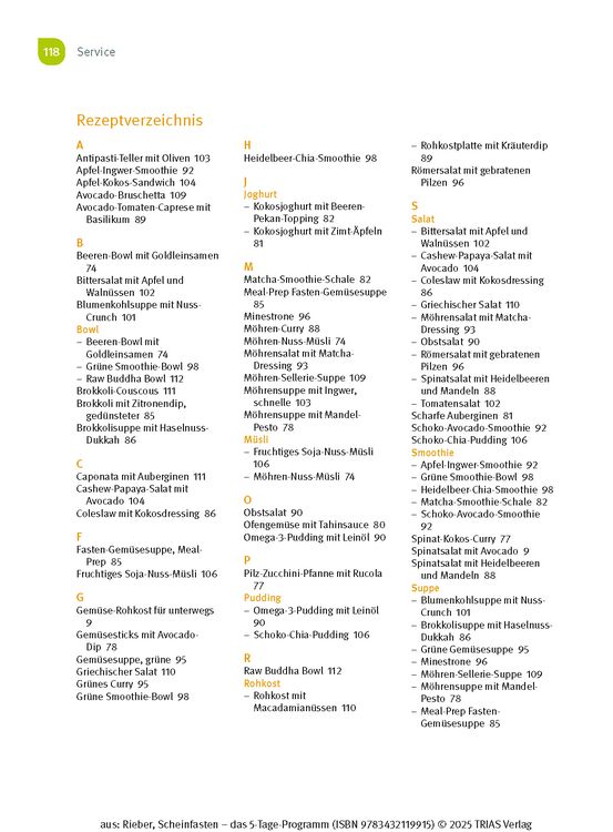 Produktbild: Scheinfasten - das 5-Tage-Programm