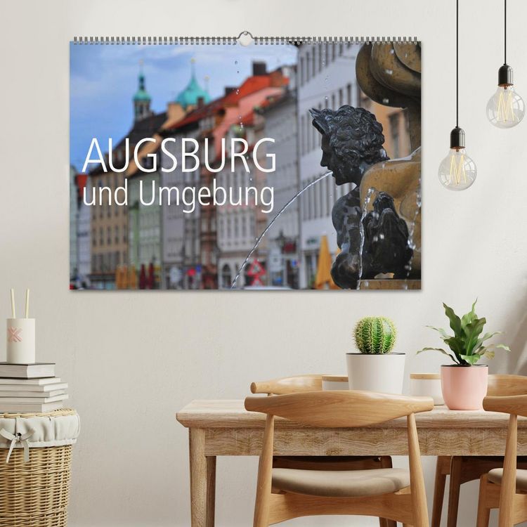 Produktbild: Augsburg und Umgebung (Wandkalender 2026 DIN A2 quer), CALVENDO Monatskalender