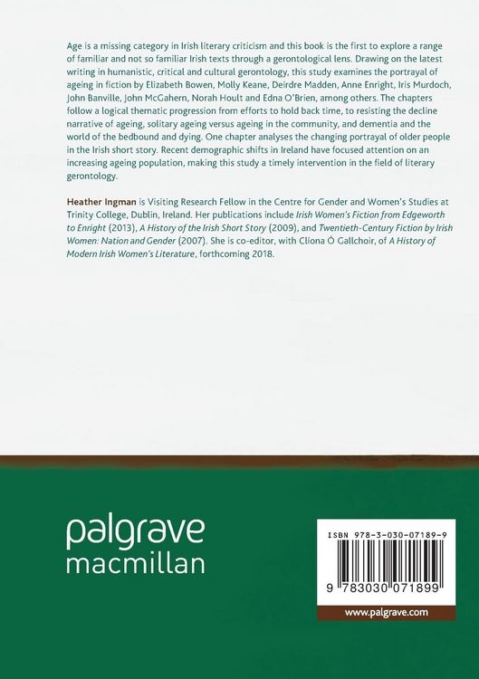 Produktbild: Ageing in Irish Writing