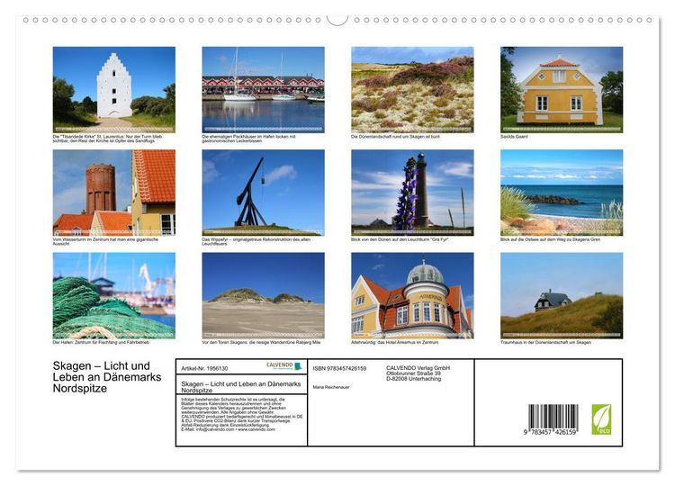 Produktbild: Skagen &ndash;&nbsp;Licht und Leben an D&auml;nemarks Nordspitze (hochwertiger Premium Wandkalender 2026 DIN A2 quer), Kunstdruck in Hochglanz