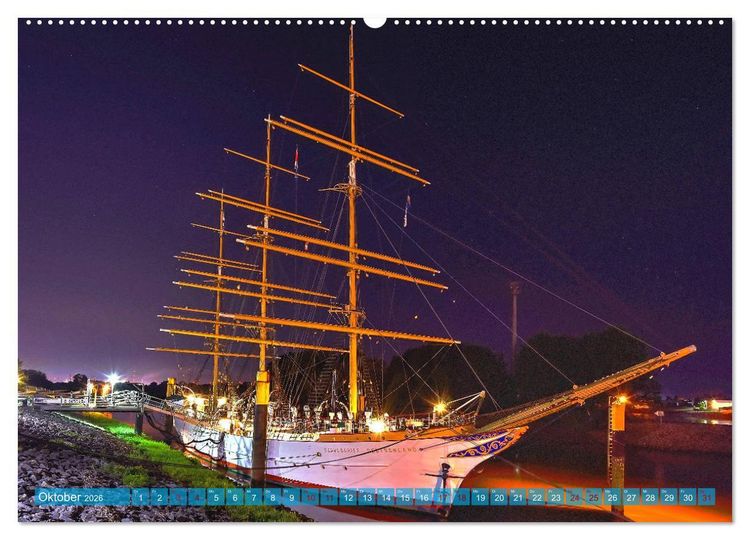 Produktbild: Kalender Hansestadt Bremen a. d. Weser, 2026 (hochwertiger Premium Wandkalender 2026 DIN A2 quer), Kunstdruck in Hochglanz