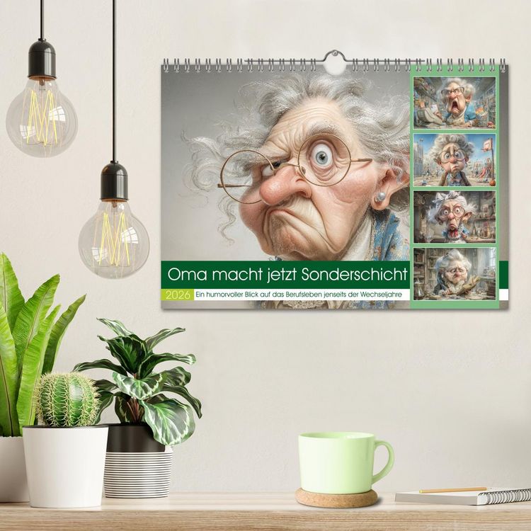 Produktbild: Oma macht jetzt Sonderschicht (Wandkalender 2026 DIN A4 quer), CALVENDO Monatskalender